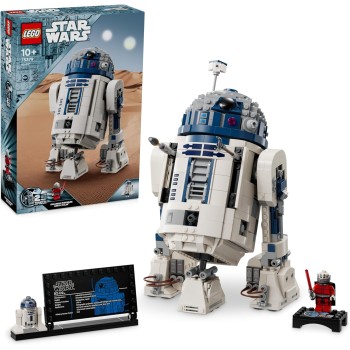LEGO Star Wars 75379 R2-D2 - Building Toy - Display Droid Figure with Rotating Head, Periscope and Tools - Includes a Darth Malek Minifigure - Gift for Children from 10 Years