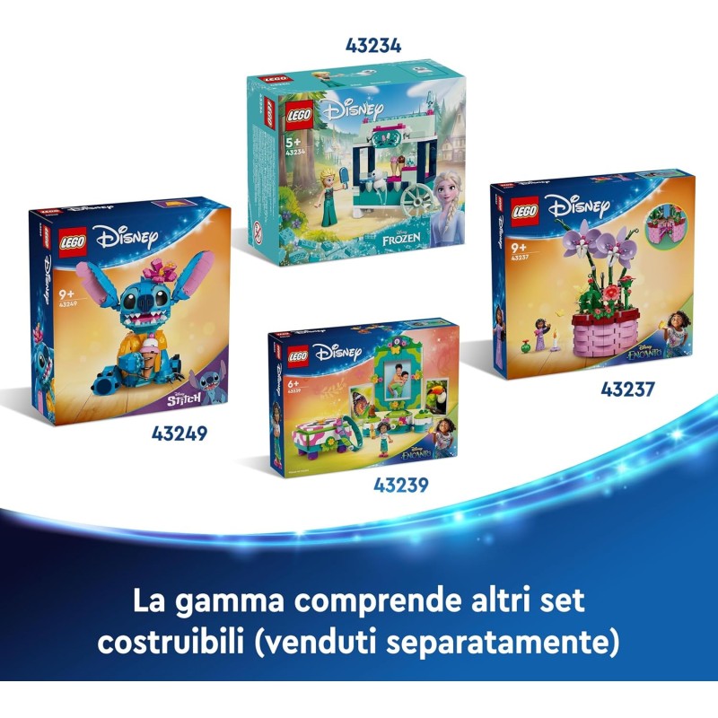 LEGO | Disney Stitch Toy - Play and Display Figure with Ice Cream Cone and Decorative Flower - Gift for Girls, Children and Lilo and Stitch Movie Fans from 9 Years and Up - 43249