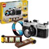 LEGO Creator 3 in 1 Fotocamera Retro, Macchina Fotografica Giocattolo da Costruire Trasformabile in Videocamera o TV Vintage, Giochi per Bambini e Bambine da 8 Anni, Idea Regalo di Compleanno 31147