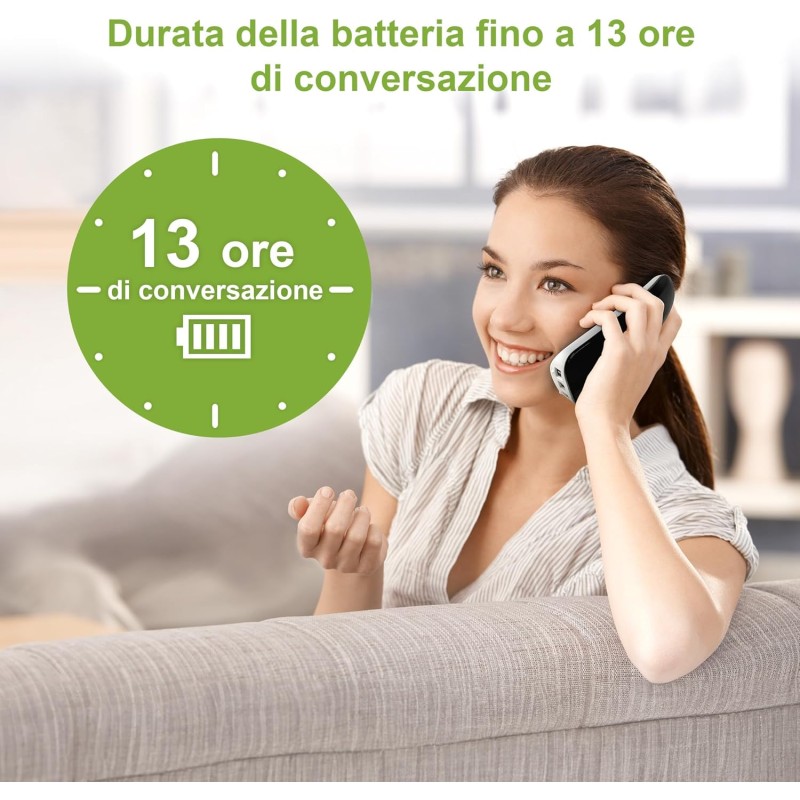 VTech CS1501 Telefono Cordless Casa Duo, Telefono fisso DECT con vivavoce e blocco chiamate, doppia ricarica, identificatore di chiamata, LCD Display retroilluminato e tastiera, modalità ECO, Bianco VTech CS1501 Telefono Cordless Casa Duo, Telefono fisso DECT con vivavoce e blocco chiamate, doppia ricarica, identificatore di chiamata, LCD Display retroilluminato e tastiera, modalità ECO, Bianco