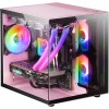 Mars Gaming MC-VIEW, Case Mini Tower Gaming Micro-ATX, Vetro Temperato a 90° Senza Cornice, Struttura Modulare a Doppia Camera, Supporto Completo per il Raffreddamento a Liquido, Rosa Mars Gaming MC-VIEW, Case Mini Tower Gaming Micro-ATX, Vetro Temperato a 90° Senza Cornice, Struttura Modulare a Doppia Camera, Supporto Completo per il Raffreddamento a Liquido, Rosa