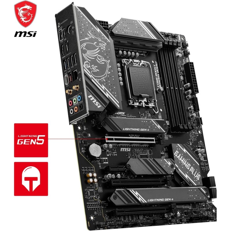 MSI Z790 GAMING PLUS WIFI, Scheda Madre ATX, Supporta Intel 14th/13th/12th Gen Core, LGA 1700, DDR5 fino a 7200+MHz/OC, PCIe 5.0 x16, 4 x M.2 Gen4, LAN 2.5G, Wi-Fi 6E - ATX MSI Z790 GAMING PLUS WIFI, Scheda Madre ATX, Supporta Intel 14th/13th/12th Gen Core, LGA 1700, DDR5 fino a 7200+MHz/OC, PCIe 5.0 x16, 4 x M.2 Gen4, LAN 2.5G, Wi-Fi 6E - ATX