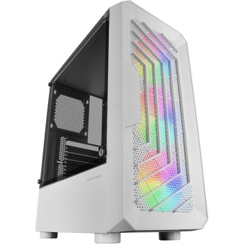 Mars Gaming MC-TOR, Case Semitower ATX Gaming, Finestra Laterale Completa, Design Mesh Frontale, 3x Ventole Frontale FRGB 120mm, Design a Doppia Camera, Bianco Mars Gaming MC-TOR, Case Semitower ATX Gaming, Finestra Laterale Completa, Design Mesh Frontale, 3x Ventole Frontale FRGB 120mm, Design a Doppia Camera, Bianco