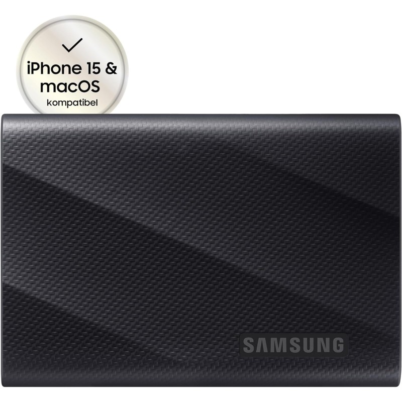 Samsung Memorie T9 MU-PG1T0B SSD Esterno Portatile da 1TB, USB 3.2 Gen 2x2, 20 Gbps, Nero - 1 TB