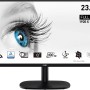 MSI PRO MP245V Monitor da 23,8" Full HD - Pannello VA (1920 x 1080), 100 Hz (con cavo HDMI), Schermo Eye-Friendly, Montabile VESA, Supporto Display Kit, Regolabile in inclinazione - HDMI 1.4, D-Sub - 24" Nero
