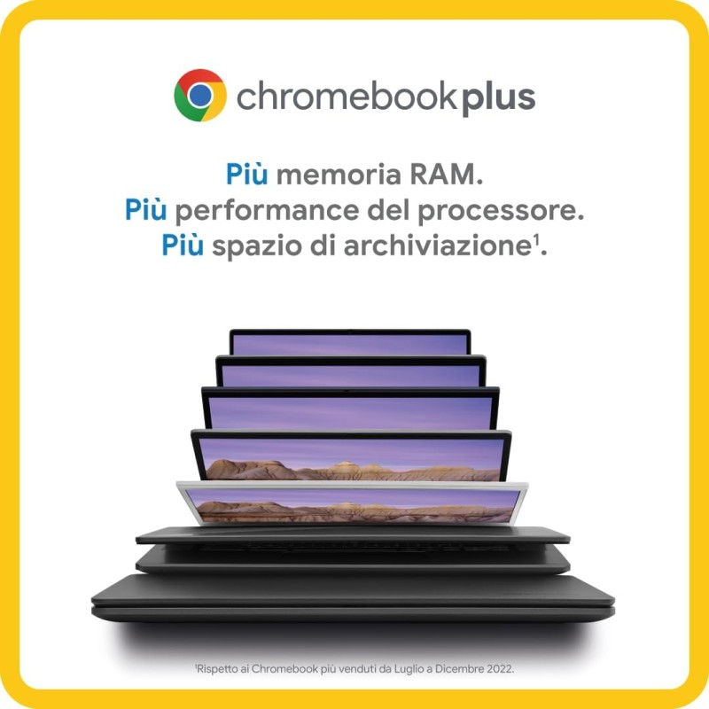 ASUS Chromebook Plus CX3402CBA#B0CH1HBYF9, Notebook Monitor 14" FHD, Display Anti-Glare, Intel Core 12ma gen i3-1215U, RAM 8GB, 128GB UFS, grafica Intel UHD, ChromeOS, Grigio - 14" | Grigio ASUS Chromebook Plus CX3402CBA#B0CH1HBYF9, Notebook Monitor 14" FHD, Display Anti-Glare, Intel Core 12ma gen i3-1215U, RAM 8GB, 128GB UFS, grafica Intel UHD, ChromeOS, Grigio - 14" | Grigio