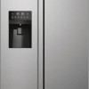 Haier SBS 90 Serie 3 Frigorifero Side by Side 515 Litri, Dispenser Acqua e Ghiaccio, Total No Frost, Multi Air Flow, Compressore Inverter, Classe E, Display Elettronico, Platinum Inox, HSR3918EIMP - Platinum Inox