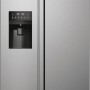 Haier SBS 90 Serie 3 Frigorifero Side by Side 515 Litri, Dispenser Acqua e Ghiaccio, Total No Frost, Multi Air Flow, Compressore Inverter, Classe E, Display Elettronico, Platinum Inox, HSR3918EIMP - Platinum Inox