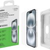 Belkin ScreenForce TemperedGlass Proteggi schermo antimicrobico, pellicola protettiva, vetro temprato per iPhone 15/14 Pro, trasparente, antigraffio, include supporto per un'applicazione senza bolle
