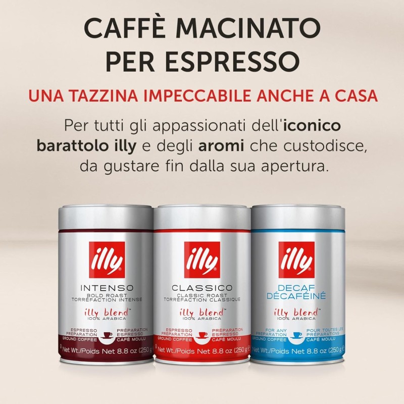 Illy Arabica Selection Brazil Cerrado Mineiro Ground Coffee - 100% Regenerative Agriculture - 1 Jar 250g - 250 g (Confezione da 1) Illy Arabica Selection Brazil Cerrado Mineiro Ground Coffee - 100% Regenerative Agriculture - 1 Jar 250g - 250 g (Confezione da 1)