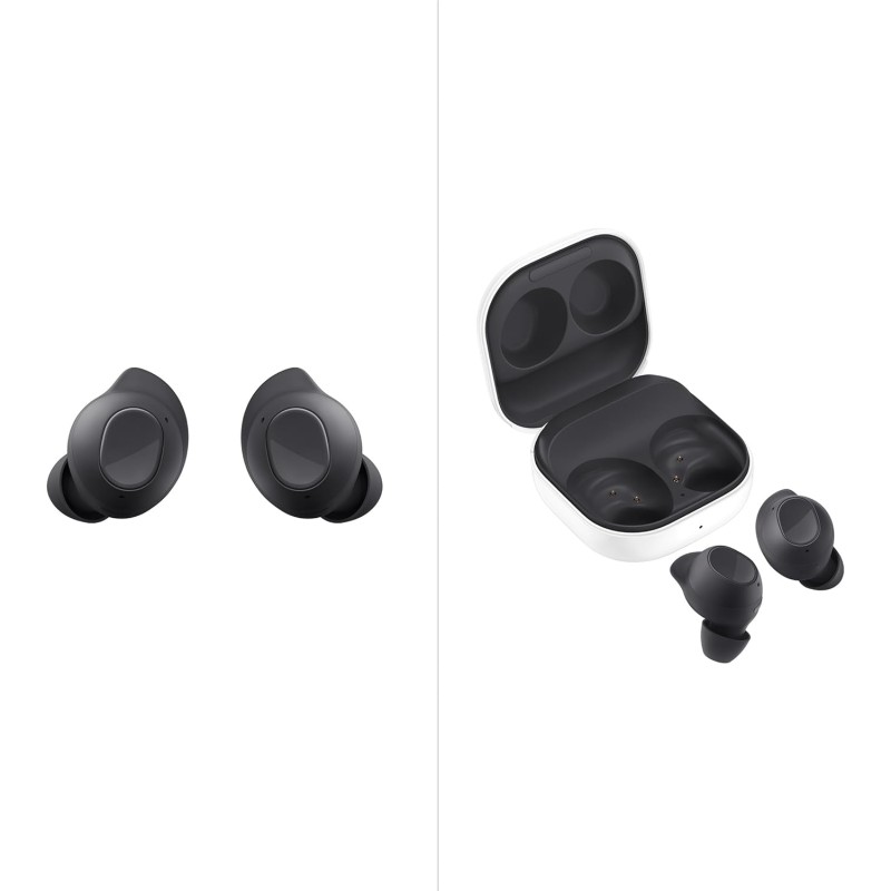 Samsung Galaxy Buds FE Cuffie Bluetooth True Wireless, Cancellazione attiva dei rumori (ANC), Fit Ergonomico, 3 Microfoni, Controlli touch, Bassi profondi, Graphite 2023 [Versione Italiana] - Graphite