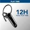 cellularline | SCORE | Auricolare Bluetooth® Mono Ergonomico con Archetto Removibile - Play time 4 ore - Nero