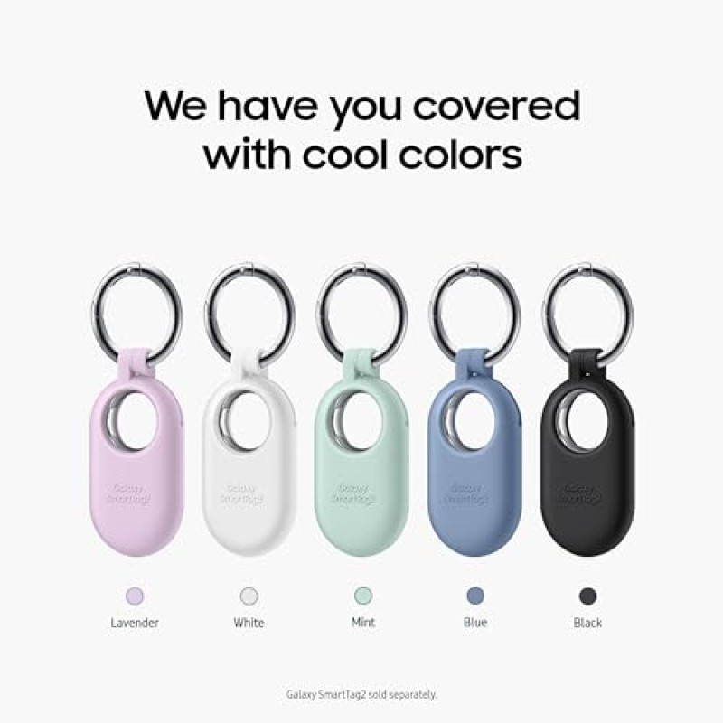 SAMSUNG Galaxy SmartTag2 Silicone Case, GPS Tracker Holder, Tracking Device Protective Cover with Key Ring, Soft Touch, EF-PT560CMEGUS, Mint SAMSUNG Galaxy SmartTag2 Silicone Case, GPS Tracker Holder, Tracking Device Protective Cover with Key Ring, Soft Touch, EF-PT560CMEGUS, Mint