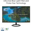 ASUS VZ27EHF Monitor Gaming Eye Care da 27” pollici, Full HD (1920x1080), IPS, Frameless, 100 Hz, Adaptative-Sync, Tempo di Risposta 1 ms, HDMI, Filtro Luci Blu, Antisfarfallio, Nero