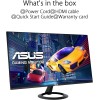 ASUS VZ27EHF Monitor Gaming Eye Care da 27” pollici, Full HD (1920x1080), IPS, Frameless, 100 Hz, Adaptative-Sync, Tempo di Risposta 1 ms, HDMI, Filtro Luci Blu, Antisfarfallio, Nero
