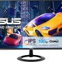 ASUS VZ27EHF Monitor Gaming Eye Care da 27” pollici, Full HD (1920x1080), IPS, Frameless, 100 Hz, Adaptative-Sync, Tempo di Risposta 1 ms, HDMI, Filtro Luci Blu, Antisfarfallio, Nero