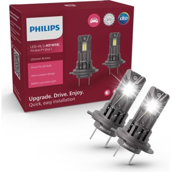 Philips Ultinon Access LED lampadina fari auto (H7), ultra-compact direct-fit, +80%, 6.000K, set di 2 Philips Ultinon Access LED lampadina fari auto (H7), ultra-compact direct-fit, +80%, 6.000K, set di 2