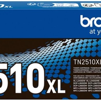 Brother TN2510XL Toner, Alta Capacità, Fino a 3000 Pagine per Stampanti HLL2865DW, MFCL2960DW e MFCL2980DW, Nero