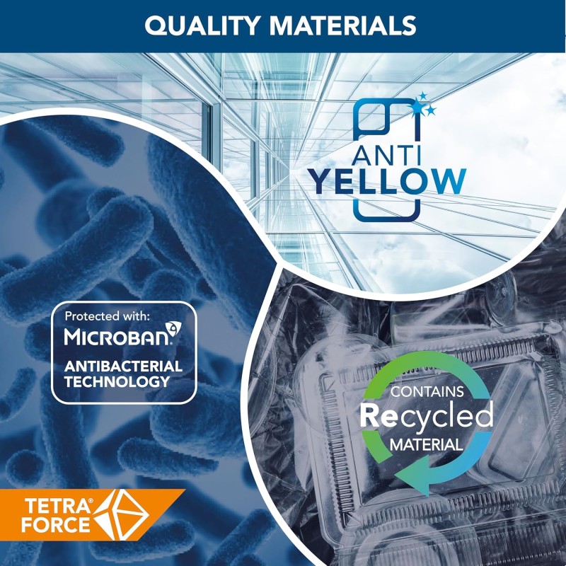 cellularline - Tetra Force Strong Guard - iPhone 15 - Custodia flessibile Ultra-Protettiva, Anti-Shock con Tecnologia Antibatterica Integrata - Trasparente