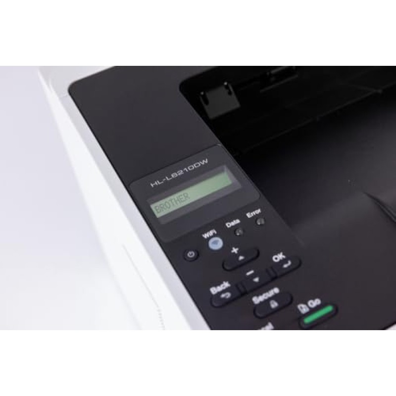Brother HLL6210W Stampante Laser Monocromatica,50 ppm,Stampa Fronte/Retro Automatica,Connettività cablata e WiFi,Display LCD 1 linea,Cassetto carta da 520 fogli,Inbox Toner fino a circa 6000 pagine
