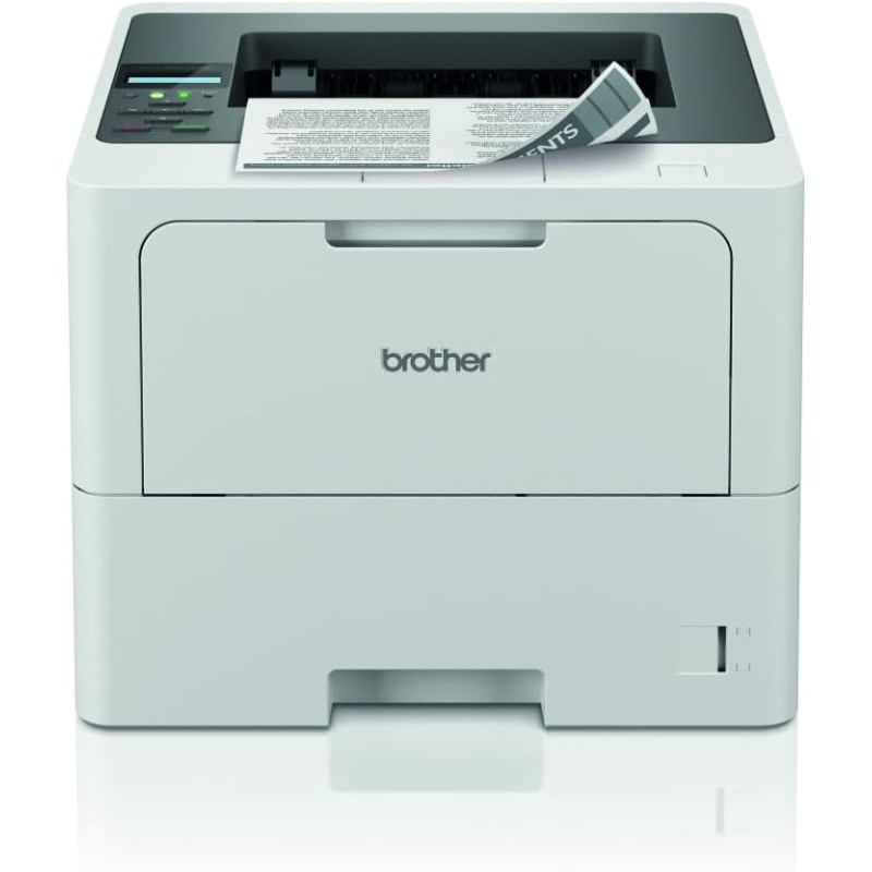 Brother HLL6210W Stampante Laser Monocromatica,50 ppm,Stampa Fronte/Retro Automatica,Connettività cablata e WiFi,Display LCD 1 linea,Cassetto carta da 520 fogli,Inbox Toner fino a circa 6000 pagine
