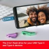 SanDisk Ultra Dual Drive Go 64GB Unità Flash (con Connettori USB reversibili di Tipo C e Tipo A, per Smartphone, Tablet, Mac e Computer, Fino a 300 MB/s, Chiavetta USB Type-C )Lavender - 64 GB Go Lavender