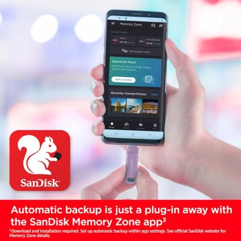 SanDisk Ultra Dual Drive Go 64GB Unità Flash (con Connettori USB reversibili di Tipo C e Tipo A, per Smartphone, Tablet, Mac e Computer, Fino a 300 MB/s, Chiavetta USB Type-C )Lavender - 64 GB Go Lavender