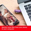 SanDisk Ultra Dual Drive Go 64GB Unità Flash (con Connettori USB reversibili di Tipo C e Tipo A, per Smartphone, Tablet, Mac e Computer, Fino a 300 MB/s, Chiavetta USB Type-C )Lavender - 64 GB Go Lavender