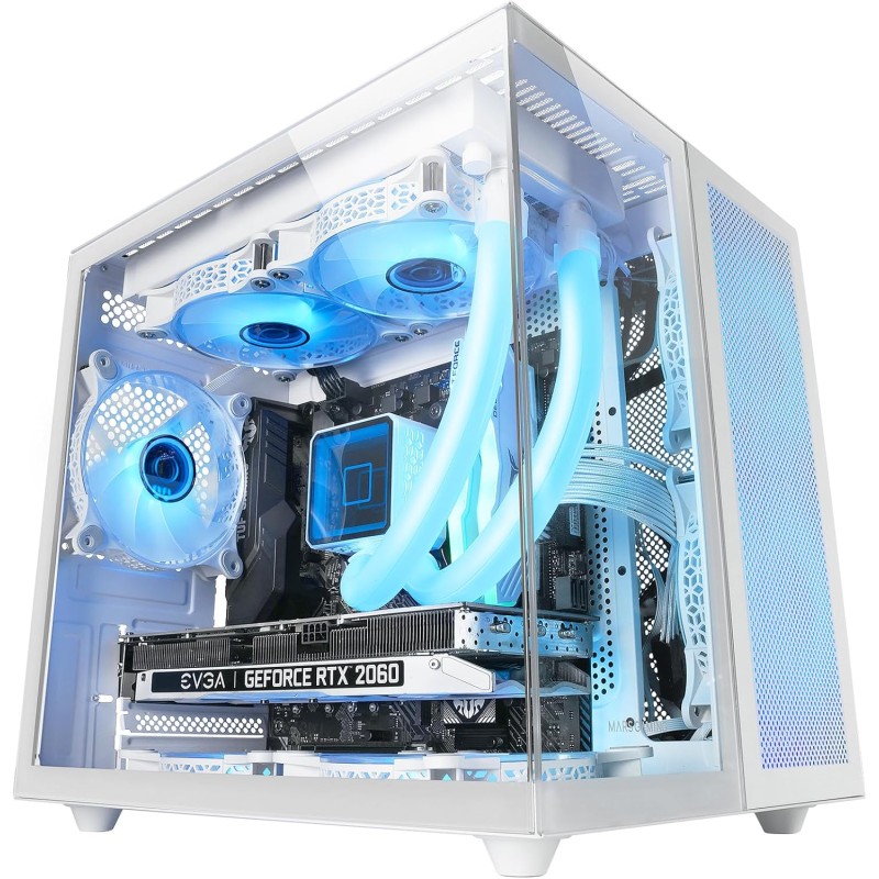 Mars Gaming MC-NOVAM, Case Compatto Custom MicroATX, Vetro Temperato Continuo Doppia Finestra, Telaio Modulare Doppia Camera, Griglia Frontale, Supporto Raffreddamento Liquido, Connettore USB-C,Bianco Mars Gaming MC-NOVAM, Case Compatto Custom MicroATX, Vetro Temperato Continuo Doppia Finestra, Telaio Modulare Doppia Camera, Griglia Frontale, Supporto Raffreddamento Liquido, Connettore USB-C,Bianco