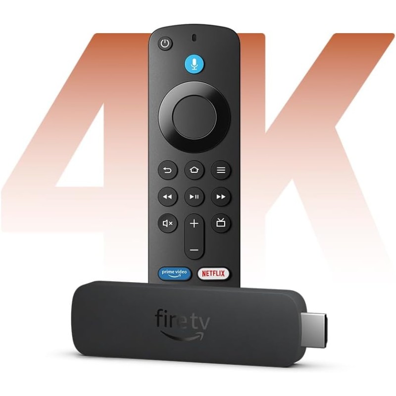 Amazon Fire TV Stick 4K streaming device | supports Wi-Fi 6, Dolby Vision/Atmos, HDR10+