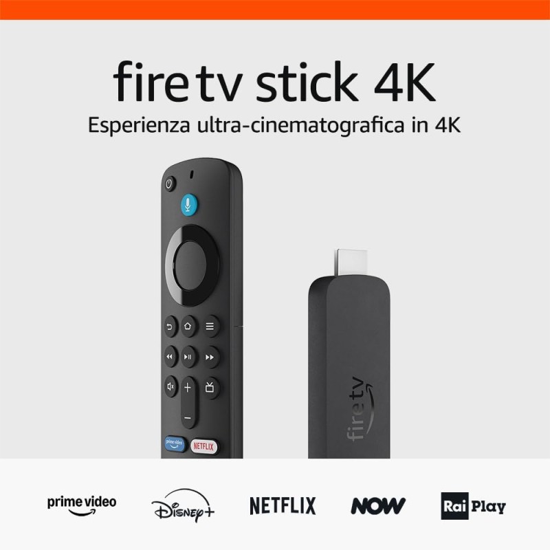 Amazon Fire TV Stick 4K streaming device | supports Wi-Fi 6, Dolby Vision/Atmos, HDR10+