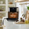 Avilia Forno Multifunzione Friggitrice ad Aria XXL 14Litri - 50 pezzi di carta da forno in omaggio, Air Fryer Risparmio Energetico, Senza Olio con 10 Funzioni su LED Display,1700W