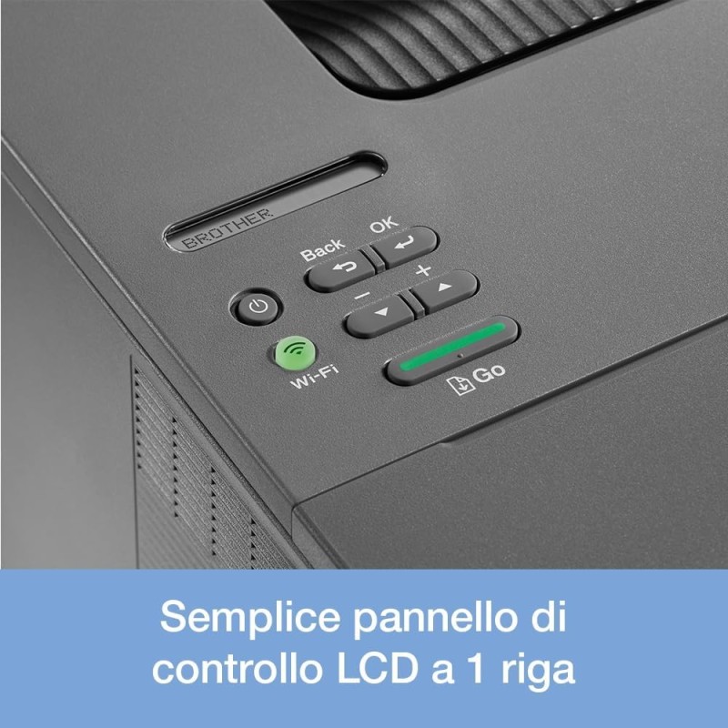 Brother HLL2445DW Stampante Laser Monocromatica, 32 ppm, 64 MB, Stampa Fronte/Retro Auto fino a 16 ppm, Fast ethernet,WiFi a 5 GHz e USB, Cassetto carta 250 fogli,Inbox Toner fino a circa 1200 pagine - 32 ppm Brother HLL2445DW Stampante Laser Monocromatica, 32 ppm, 64 MB, Stampa Fronte/Retro Auto fino a 16 ppm, Fast ethernet,WiFi a 5 GHz e USB, Cassetto carta 250 fogli,Inbox Toner fino a circa 1200 pagine - 32 ppm