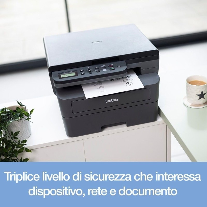 Brother DCPL2620DW Multifunzione Laser Monocromatica 3 in 1(Stampa/Copia/Scan), 32 ppm,Stampa Fronte/Retro Auto,Pannello di controllo LCD a 2 righe,USB e WiFi a 5 GHz,Inbox Toner da circa 700 pagine - 32 ppm, WiFi Brother DCPL2620DW Multifunzione Laser Monocromatica 3 in 1(Stampa/Copia/Scan), 32 ppm,Stampa Fronte/Retro Auto,Pannello di controllo LCD a 2 righe,USB e WiFi a 5 GHz,Inbox Toner da circa 700 pagine - 32 ppm, WiFi