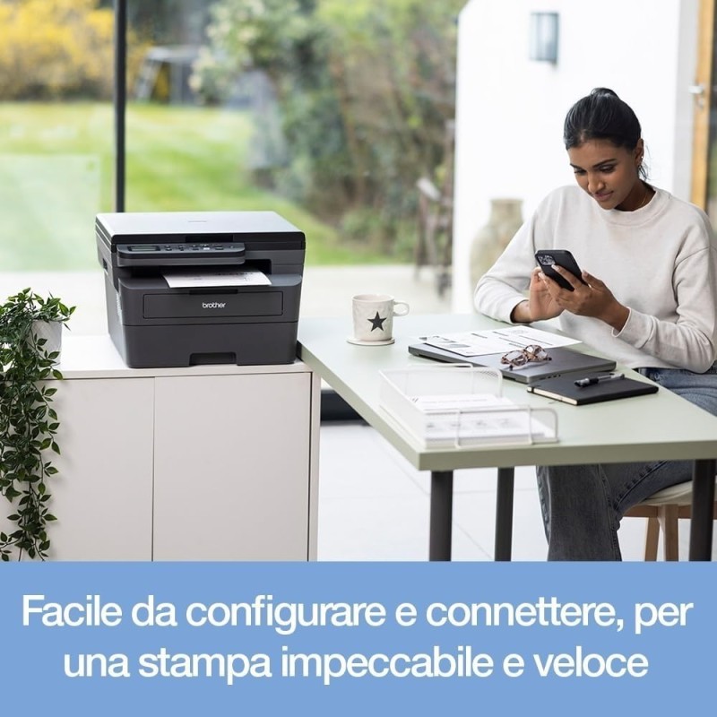 Brother DCPL2620DW Multifunzione Laser Monocromatica 3 in 1(Stampa/Copia/Scan), 32 ppm,Stampa Fronte/Retro Auto,Pannello di controllo LCD a 2 righe,USB e WiFi a 5 GHz,Inbox Toner da circa 700 pagine - 32 ppm, WiFi Brother DCPL2620DW Multifunzione Laser Monocromatica 3 in 1(Stampa/Copia/Scan), 32 ppm,Stampa Fronte/Retro Auto,Pannello di controllo LCD a 2 righe,USB e WiFi a 5 GHz,Inbox Toner da circa 700 pagine - 32 ppm, WiFi