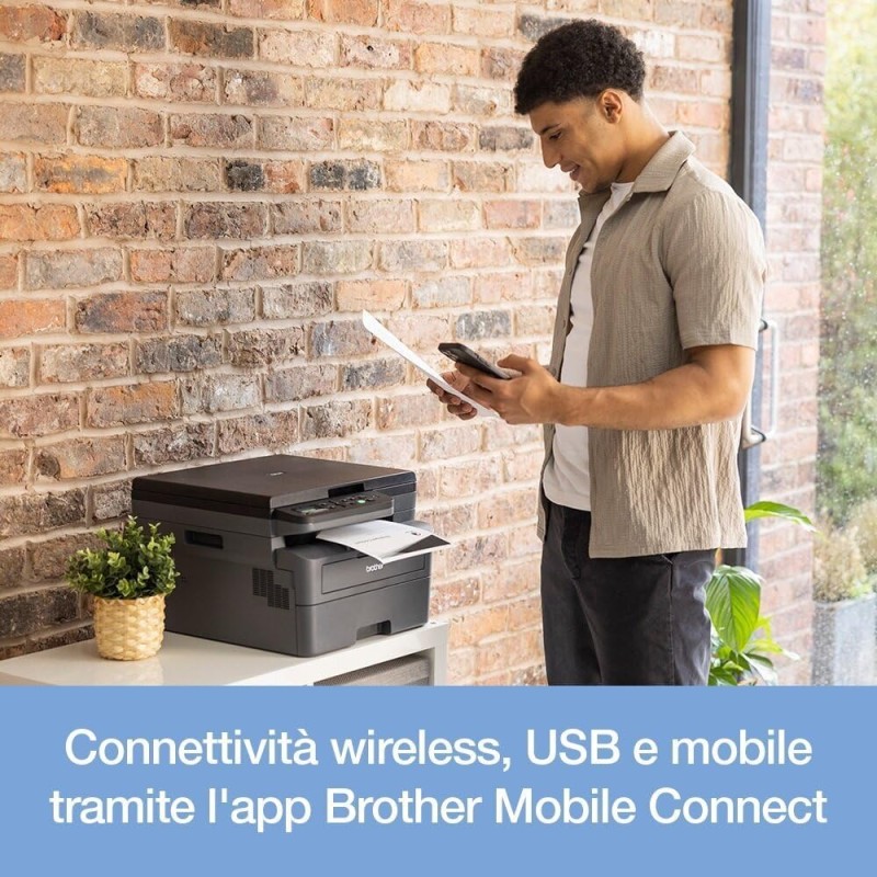 Brother DCPL2620DW Multifunzione Laser Monocromatica 3 in 1(Stampa/Copia/Scan), 32 ppm,Stampa Fronte/Retro Auto,Pannello di controllo LCD a 2 righe,USB e WiFi a 5 GHz,Inbox Toner da circa 700 pagine - 32 ppm, WiFi Brother DCPL2620DW Multifunzione Laser Monocromatica 3 in 1(Stampa/Copia/Scan), 32 ppm,Stampa Fronte/Retro Auto,Pannello di controllo LCD a 2 righe,USB e WiFi a 5 GHz,Inbox Toner da circa 700 pagine - 32 ppm, WiFi