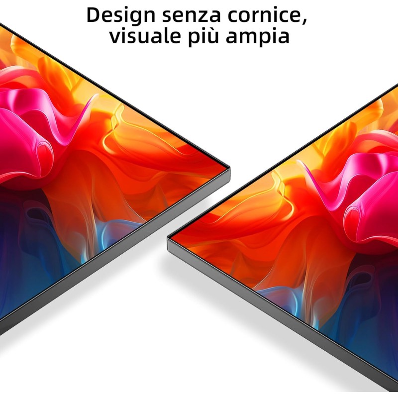 CHiQ TV L40G7V da 40 pollici, Google TV, FHD, Design senza cornice, Assistente Google, Google Play, Chromecast integrato, Triplo sintonizzatore (DVB-T2/S2/C), 5G Wi-Fi, Bluetooth, HDMI ARC, USB2.0 - 40”