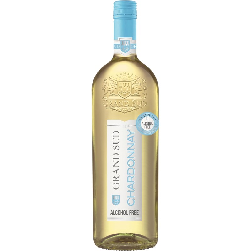 Grand Sud – Vino Bianco Analcolico, Chardonnay Fresco e Morbido (6 x 1 L) Grand Sud – Vino Bianco Analcolico, Chardonnay Fresco e Morbido (6 x 1 L)