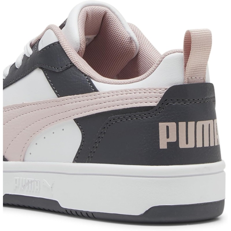 PUMA Rebound V6 Low SneakerUnisex - Adulto - 48.5 EU Strong Gray Mauve Mist Puma White PUMA Rebound V6 Low SneakerUnisex - Adulto - 48.5 EU Strong Gray Mauve Mist Puma White