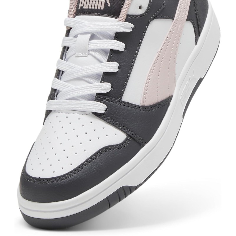 PUMA Rebound V6 Low SneakerUnisex - Adulto - 48.5 EU Strong Gray Mauve Mist Puma White PUMA Rebound V6 Low SneakerUnisex - Adulto - 48.5 EU Strong Gray Mauve Mist Puma White