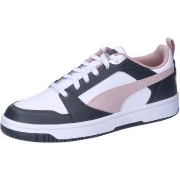 PUMA Rebound V6 Low SneakerUnisex - Adulto - 48.5 EU Strong Gray Mauve Mist Puma White