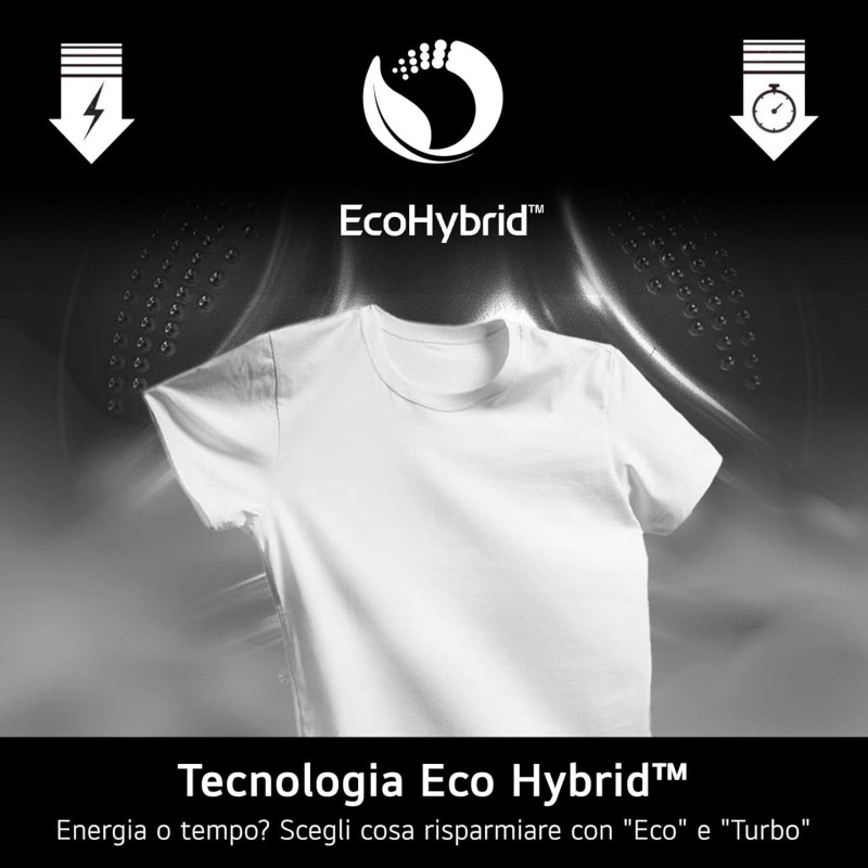 LG AI DD D4R3009NSWB Lavasciuga 9 / 6kg Serie R3 Classe A-10%/D, Lavatrice e Asciugatrice Insieme, 1400 giri, Lavaggio a Vapore, Eco Hybrid, Allergy Care, Motore Inverter Direct Drive, Bianca LG AI DD D4R3009NSWB Lavasciuga 9 / 6kg Serie R3 Classe A-10%/D, Lavatrice e Asciugatrice Insieme, 1400 giri, Lavaggio a Vapore, Eco Hybrid, Allergy Care, Motore Inverter Direct Drive, Bianca