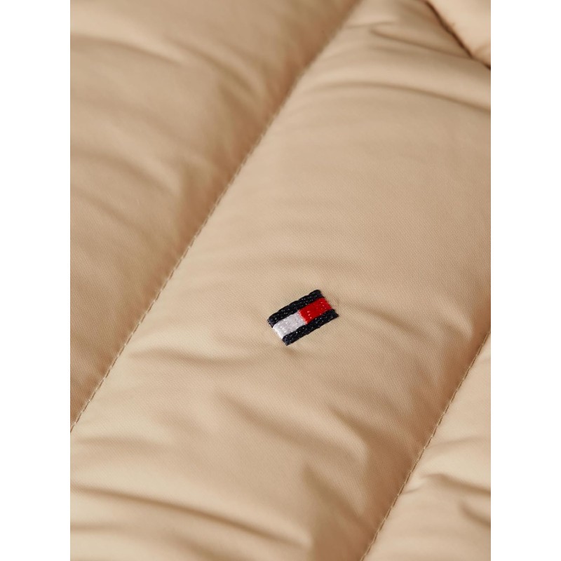 Tommy Hilfiger Donna Gilet Chevron Vest Gilet Imbottito con Cappuccio - 3XL Beige (Beige) Tommy Hilfiger Donna Gilet Chevron Vest Gilet Imbottito con Cappuccio - 3XL Beige (Beige)