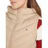 Tommy Hilfiger Donna Gilet Chevron Vest Gilet Imbottito con Cappuccio - 3XL Beige (Beige) Tommy Hilfiger Donna Gilet Chevron Vest Gilet Imbottito con Cappuccio - 3XL Beige (Beige)