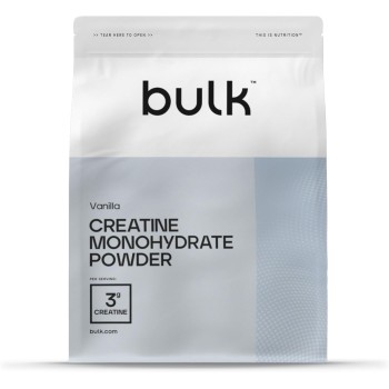 Bulk Creatina Monoidrato Polvere 500 g | 147 porzioni | Creatina micronizzata pura | Vaniglia | Vegano e Halal | Ideale per fitness, allenamento e palestra | Si scioglie facilmente - 147 Porzioni (Confezione da 1)