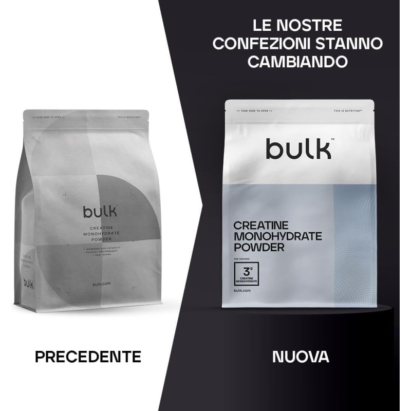 Bulk Creatina Monoidrato Polvere 500 g | 147 porzioni | Creatina micronizzata pura | Lampone blu | Vegano e Halal | Ideale per fitness, allenamento e palestra | Si scioglie facilmente - 147 Porzioni (Confezione da 1)