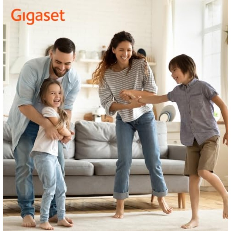 Gigaset PURE 120 - Telefono cordless - Protezione dalle chiamate indesiderate, Nero Antracite [Compatibile in IT, DE, FR, NL, BE, CHE, AUT] - Singolo