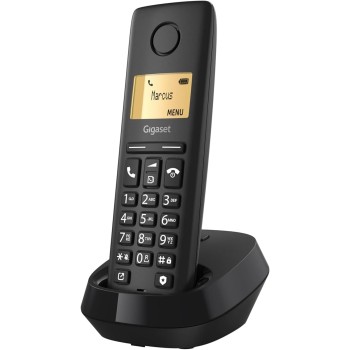 Gigaset PURE 120 - Telefono cordless - Protezione dalle chiamate indesiderate, Nero Antracite [Compatibile in IT, DE, FR, NL, BE, CHE, AUT] - Singolo