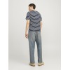 JACK & JONES Jjeorganic Basic Tee SS O-Neck Noos T-Shirt Uomo - XXL Navy Blazer/Stripes: Cloud Dancer JACK & JONES Jjeorganic Basic Tee SS O-Neck Noos T-Shirt Uomo - XXL Navy Blazer/Stripes: Cloud Dancer