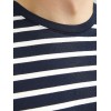 JACK & JONES Jjeorganic Basic Tee SS O-Neck Noos T-Shirt Uomo - XS Navy Blazer/Stripes: Cloud Dancer JACK & JONES Jjeorganic Basic Tee SS O-Neck Noos T-Shirt Uomo - XS Navy Blazer/Stripes: Cloud Dancer